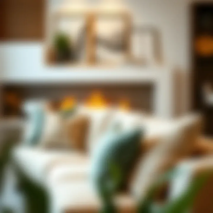 30x30 couch pillows enhancing a modern interior design