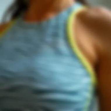 Close-up of advanced fabric textures used in active wear