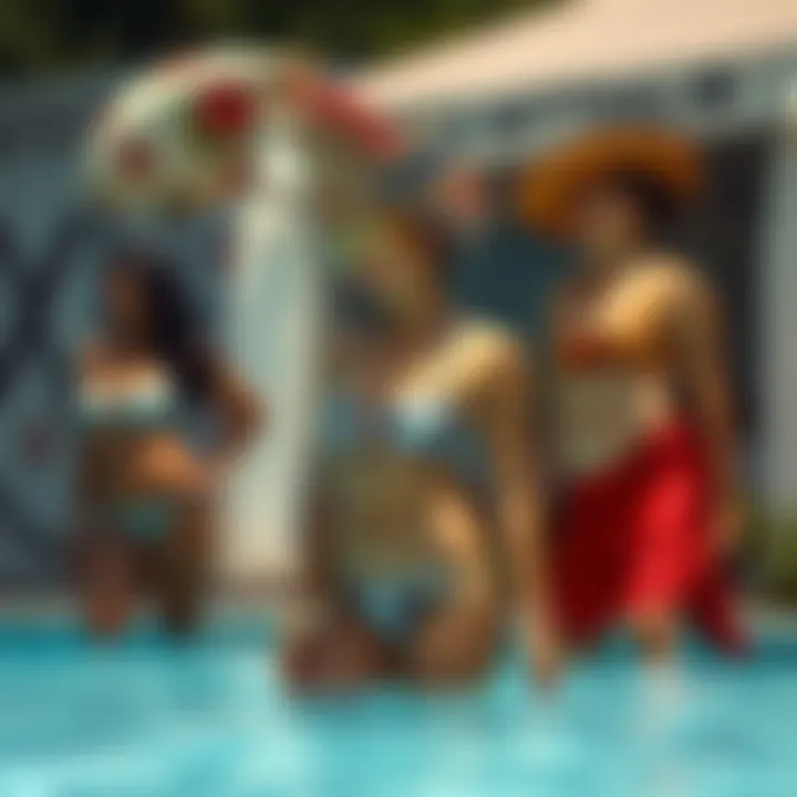 Cultural significance illustrated through traditional patterns in swimwear