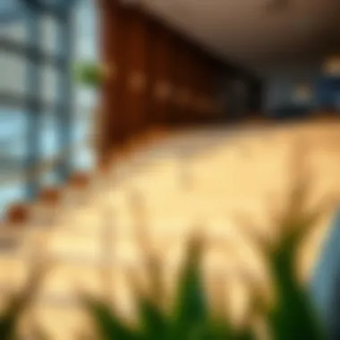 Elevating Commercial Spaces with Wood Risers Wood risers enhancing a commercial space with elegance