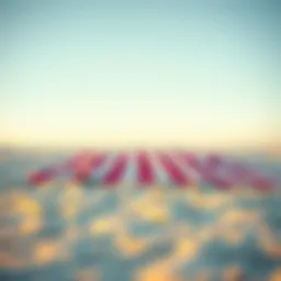 A spacious waterproof beach blanket spread out on the sand
