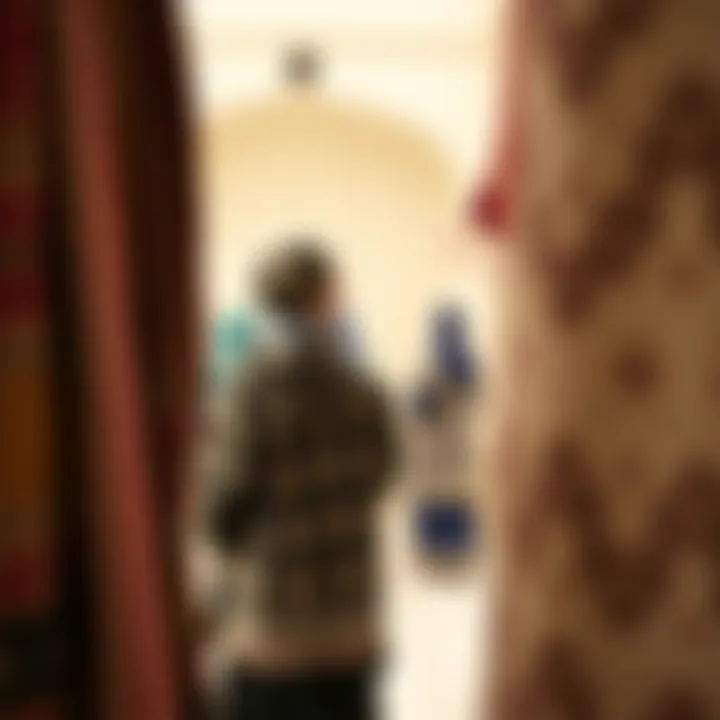 Diverse fabrics and patterns used in traditional Turkish clothing