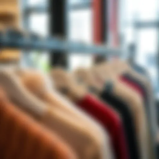 Stylish flocked non-slip hangers displaying various garments