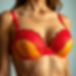 Elegant front closure wireless push up bra showcased in vibrant colors