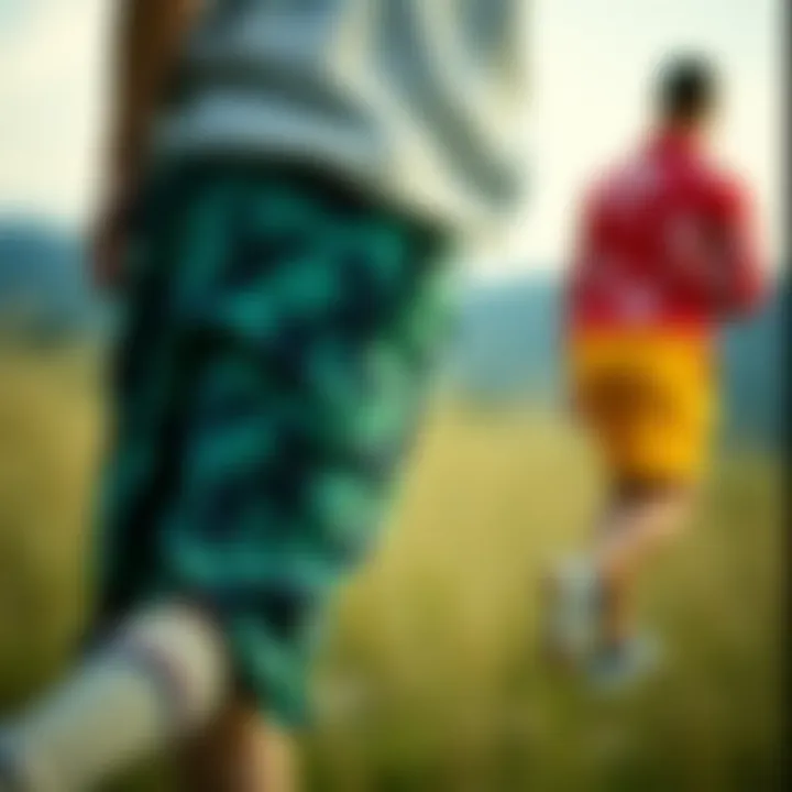 Sustainable Choices in Fashion A collection of eco-friendly materials for shorts