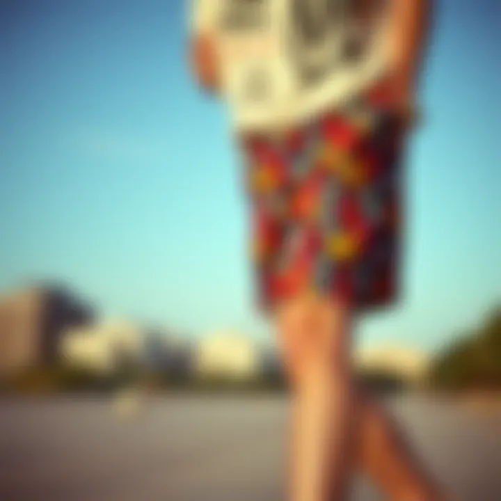 The Art of Pattern in Modern Apparel Stylish shorts showcasing unique patterns