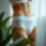 Modern Design of High Waisted Seamless Underwear Elegant display of high waisted seamless underwear showcasing modern design