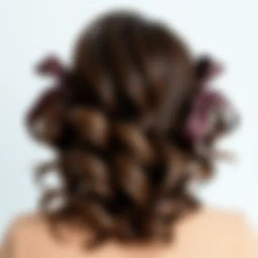 Elegant ribbon curls styled with a hot tool