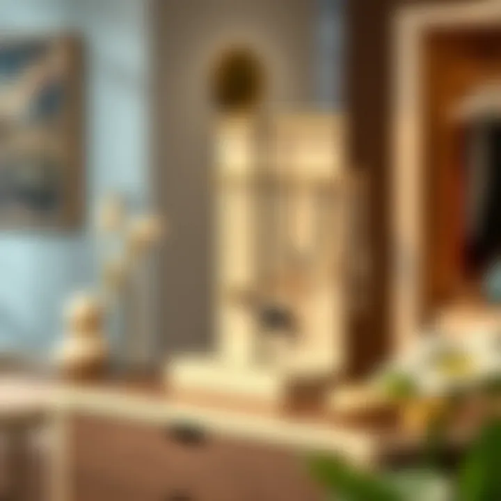 Elegant jewelry stand showcasing a variety of accessories