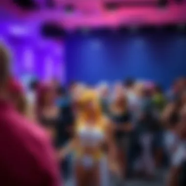 Community gathering of Klee cosplayers in creative poses