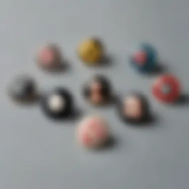 Evolution of Fashion: Lapel Pins Collection A collection of various lapel pins highlighting the evolution of fashion accessories.