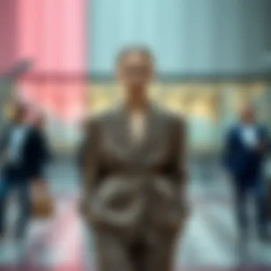 An artistic representation of color palettes suitable for blazers