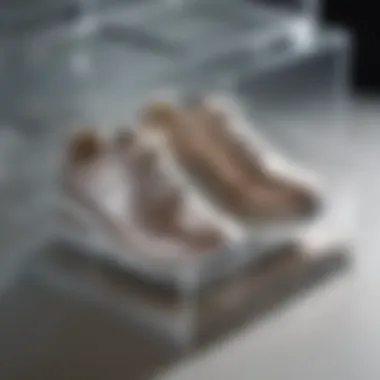 Materials Used in Clear Shoe Storage Boxes Close-up of the materials used for manufacturing clear shoe storage boxes.