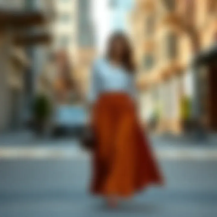Seasonal Styles: Embracing Maxi Skirts Year-Round Seasonal looks featuring maxi skirts for tall plus-size individuals