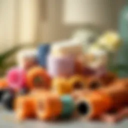 Elegant display of various overnight hair rollers