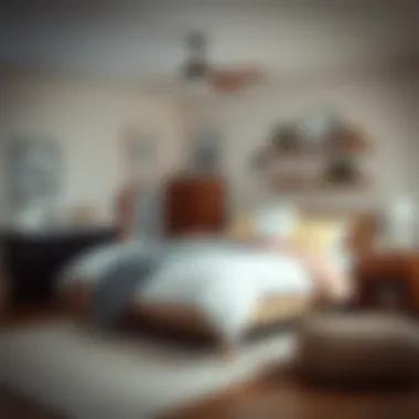 A clutter-free bedroom with space-saving storage solutions