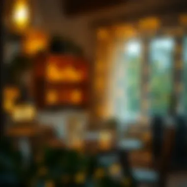 Elegant display of mini mason jar string lights in a cozy setting