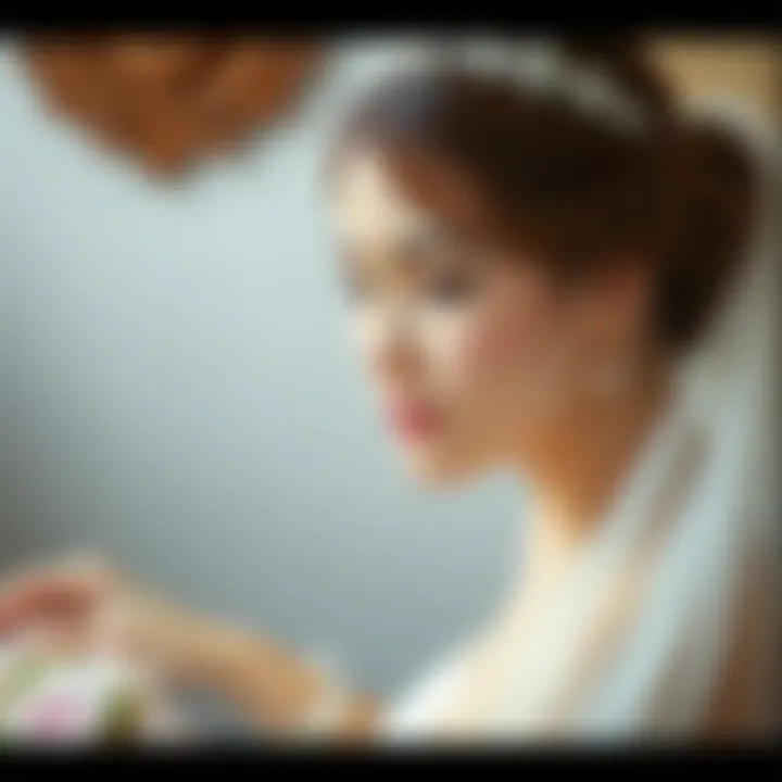 Styling Minimalism with Grace Bridal hairstyle showcasing a minimalist veil