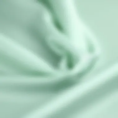 Texture of Mint Green Satin Close-up of mint green satin fabric texture