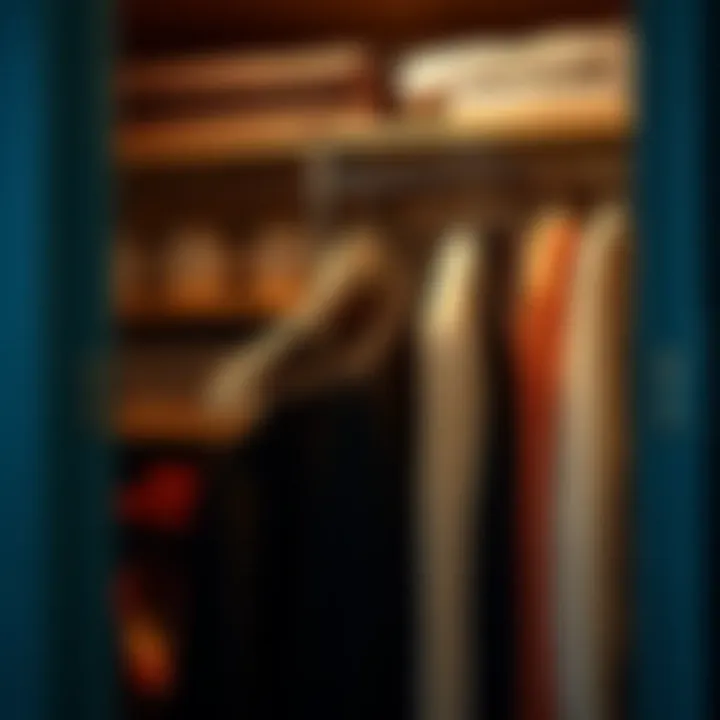 Organized wardrobe using Mizgi velvet hangers illustrating space efficiency