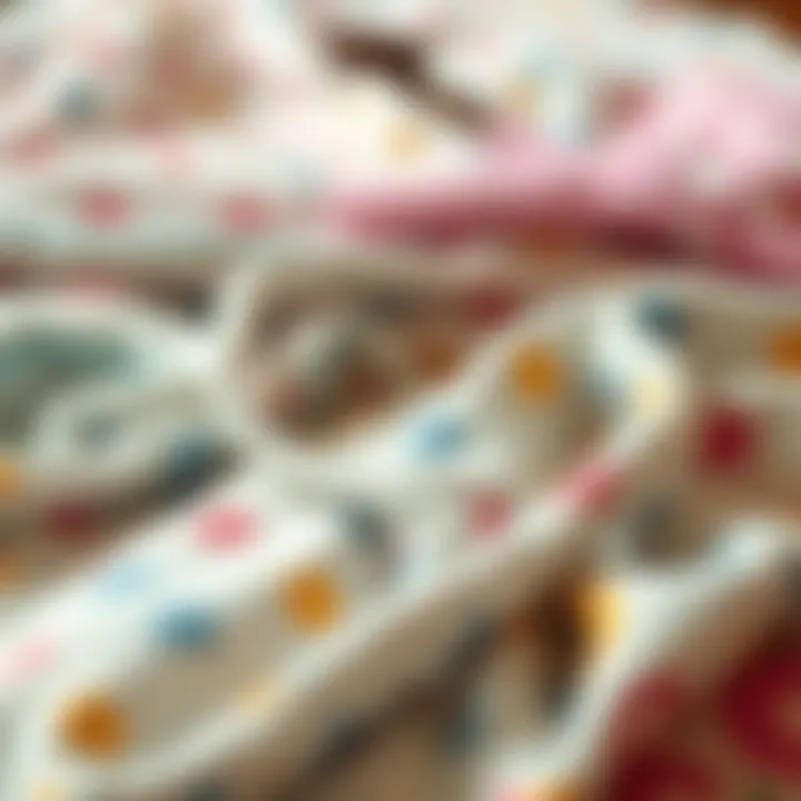 Variety of fabrics used in mommy and me jammies