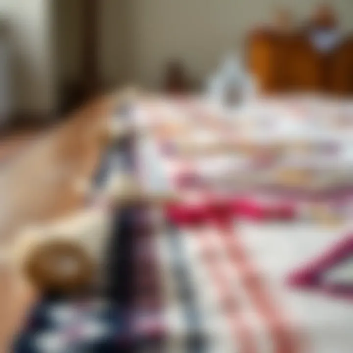 Close-up view of handmade Moroccan table runner illustrating artisan craftsmanship.