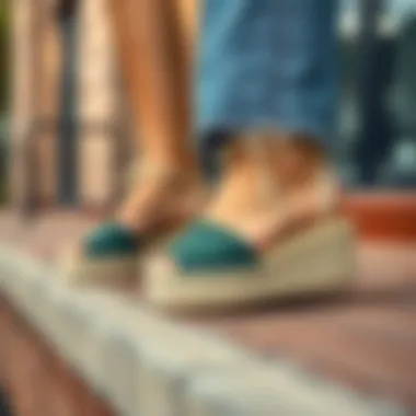 Modern Design Trends in Platform Espadrilles Contemporary design of platform espadrilles