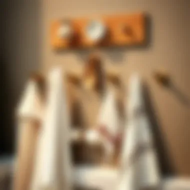 Diverse Towel Hook Styles Aesthetic arrangement of various towel hook styles