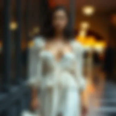 Cultural influence on the peekaboo front dress represented through art