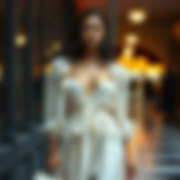 Cultural influence on the peekaboo front dress represented through art