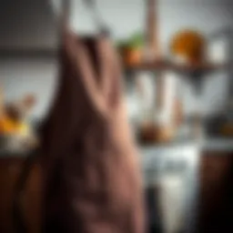 Artistic representation of personalized cooking aprons showcasing unique designs