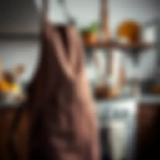 Artistic representation of personalized cooking aprons showcasing unique designs