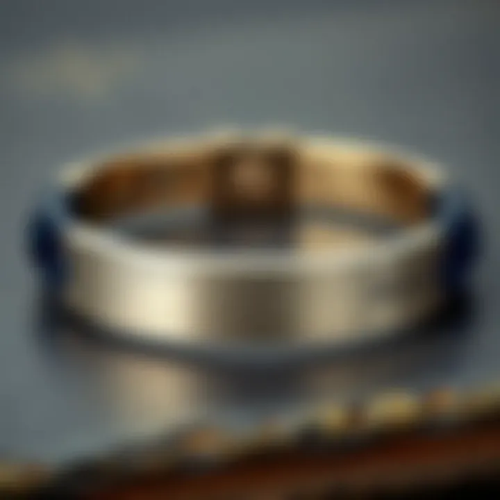 Personalized medical bracelet with intricate engraving details