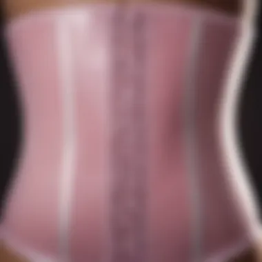 Graphic illustrating the material properties of plastic used in waist trainers