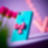 Vibrant Elegance: A Preppy Case for iPhone SE Elegant design of a preppy iPhone SE case showcasing vibrant colors