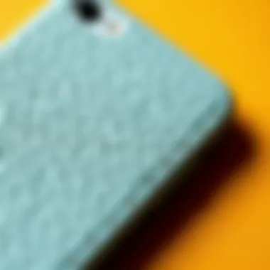 Texture Matters: Materials in Preppy iPhone SE Cases Textured materials used in a preppy iPhone SE case