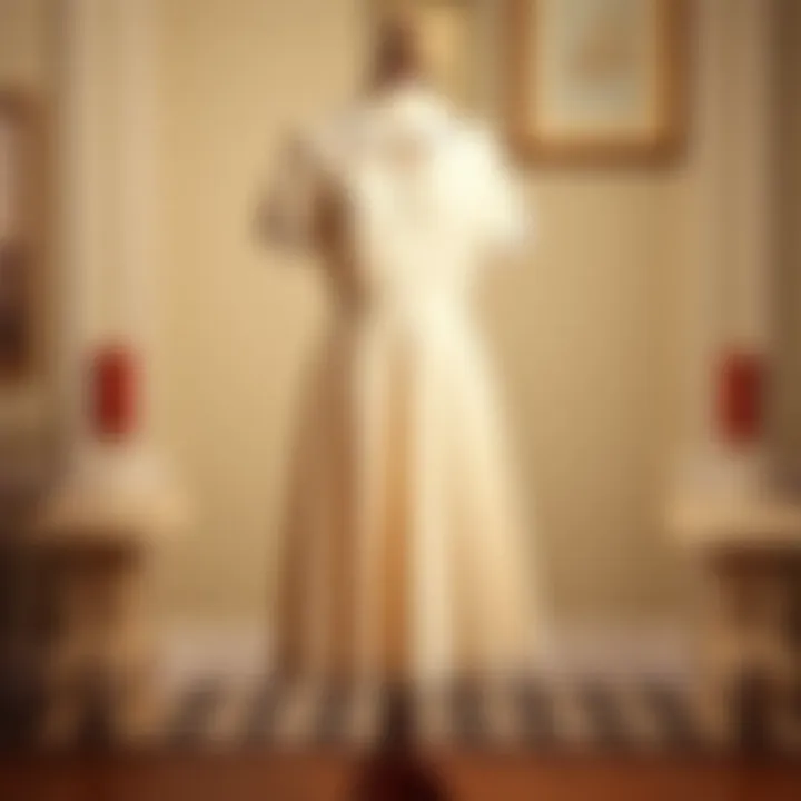 The Elegance of Preppy Aesthetics Elegant preppy dress displayed against a classic backdrop