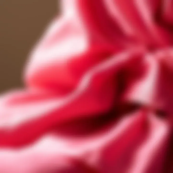 Luxurious Fabric Choices for Preppy Dresses Close-up of luxurious fabric choices for homecoming attire