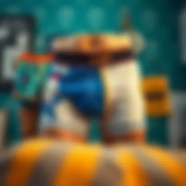 A humorous illustration of boxers with quirky designs