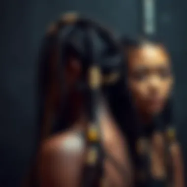 Variety of dread extension styles showcasing creativity.