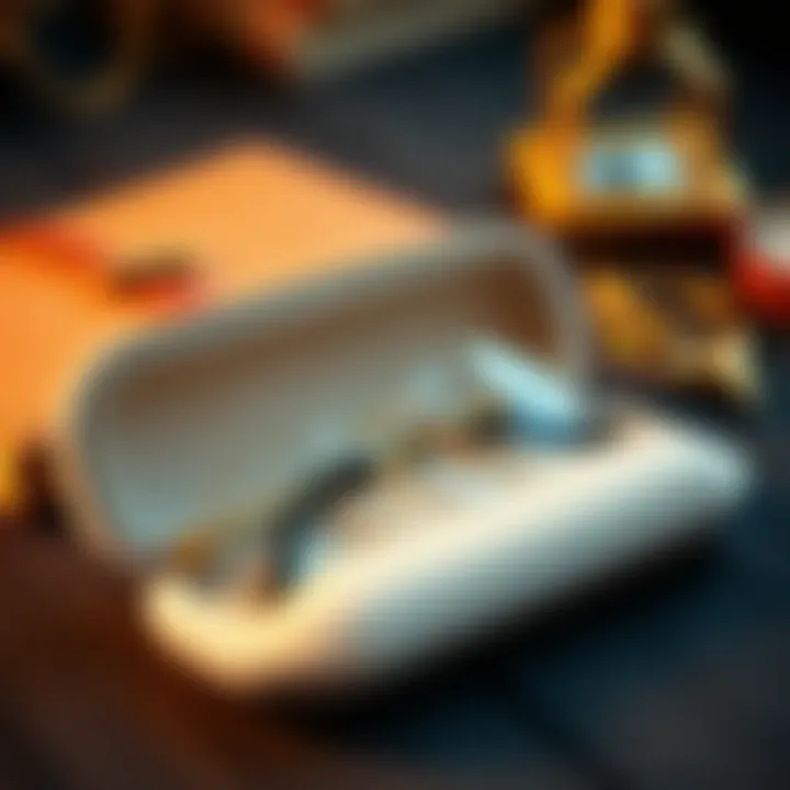 Elegant Soft Case with Glasses Elegant soft case with reading glasses inside