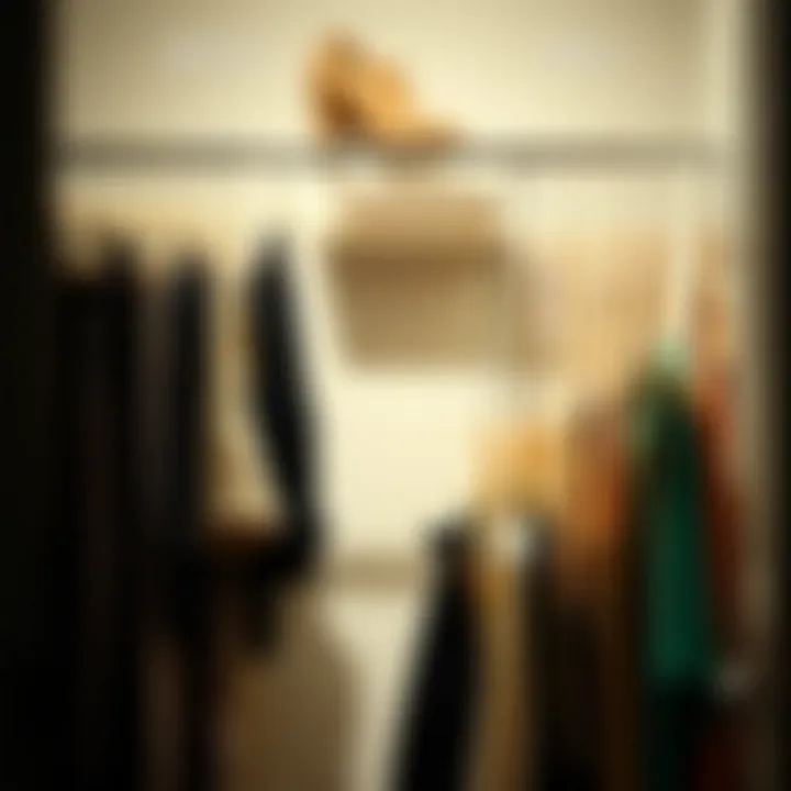 Transforming Wardrobe Organization Before and after clothing organization with stackable hangers