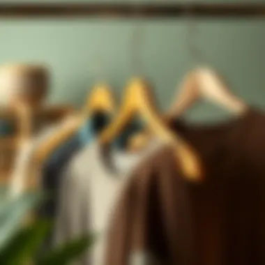 Sustainable Fashion Essentials Sustainable fashion elements integrated with stackable hangers