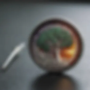 Sustainability in Lapel Pin Design An artistic representation of sustainability in lapel pin production and design.