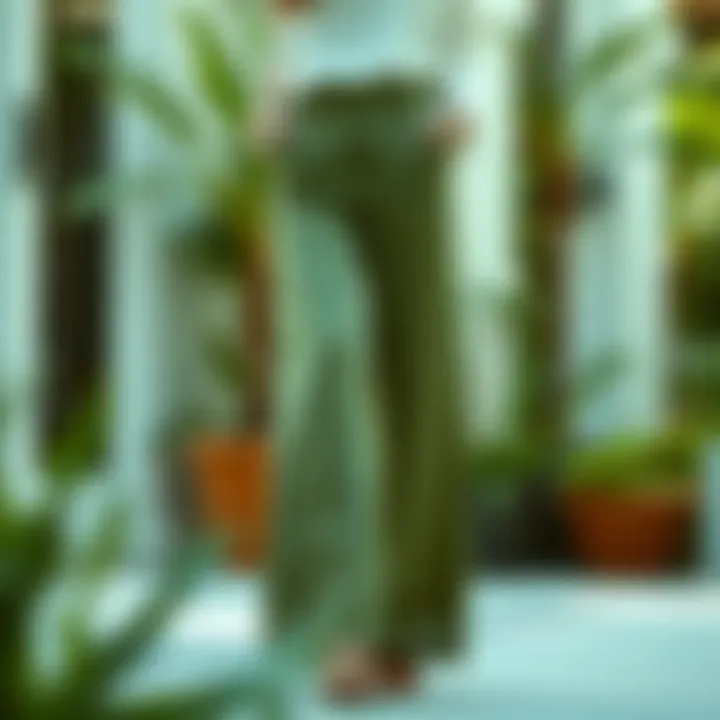 Embracing Sustainability in Fashion Eco-friendly flared pants made from sustainable materials