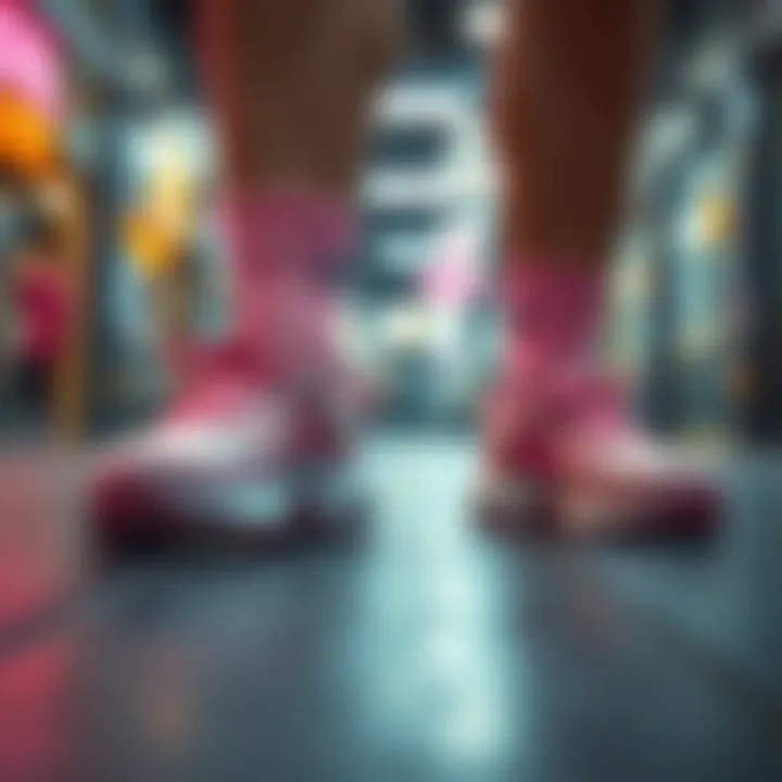 Cultural influences reflected in the popularity of pink sock sneakers