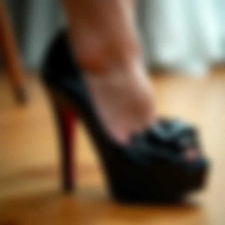 Maintenance essentials for black high heels