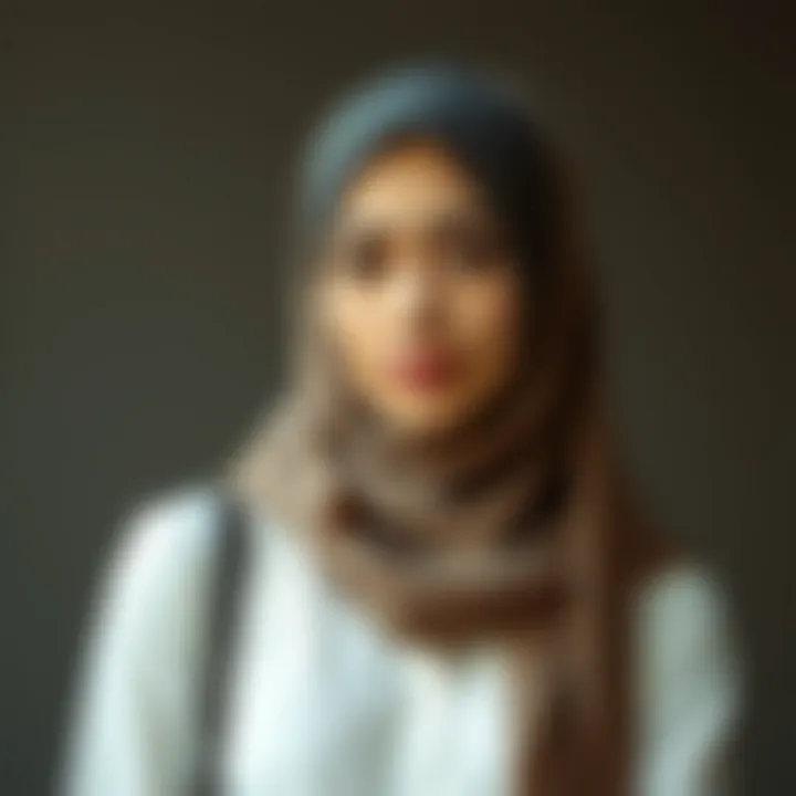 Fashion Statement with Opaque Chiffon Stylish outfit complemented by an opaque chiffon hijab