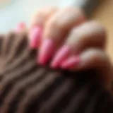 Elegant gradient of pink shades