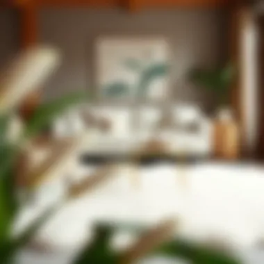 Sustainable decor featuring ethically sourced rabbit fur rug